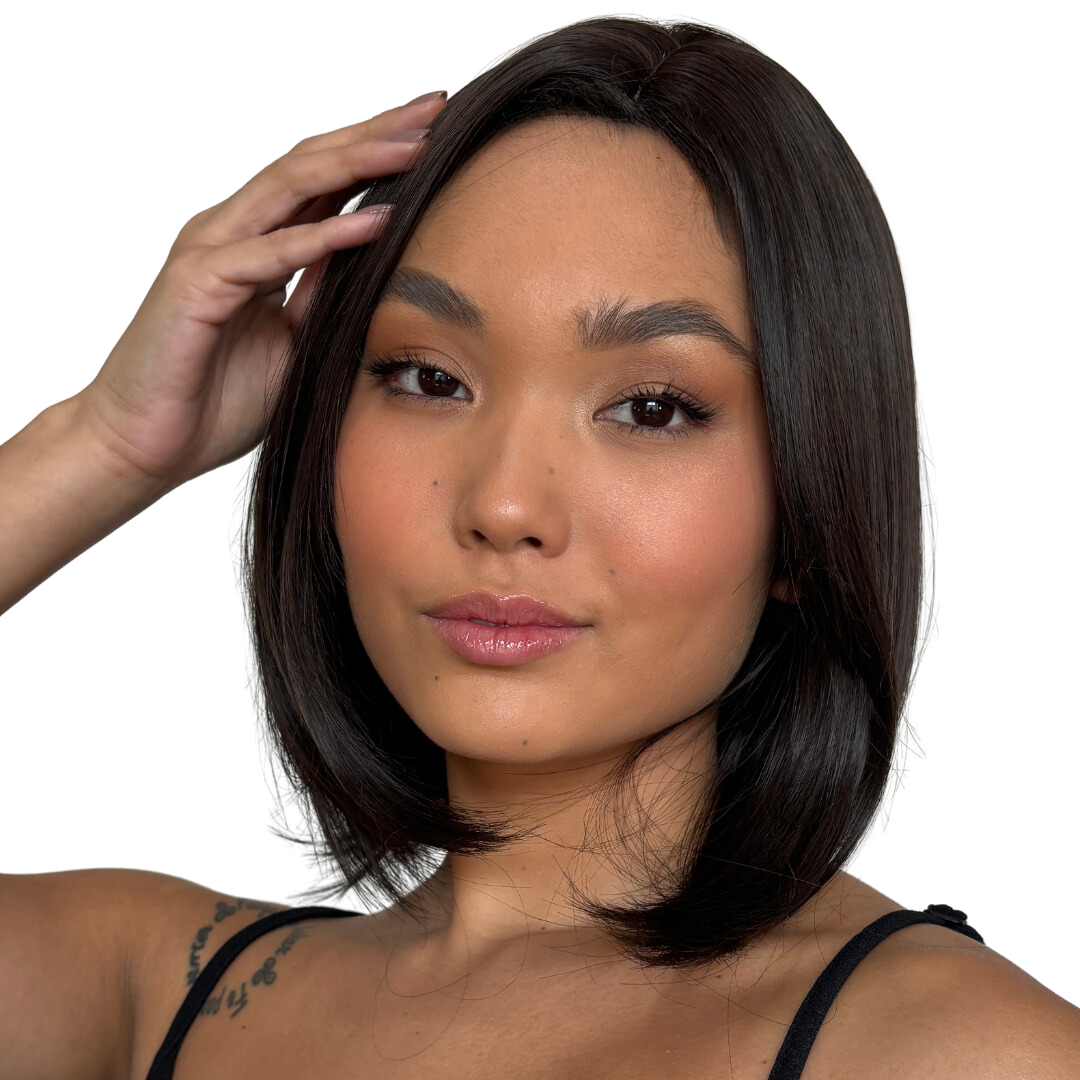 Short Straight Dark Brown Black Hair for Women - Bianca