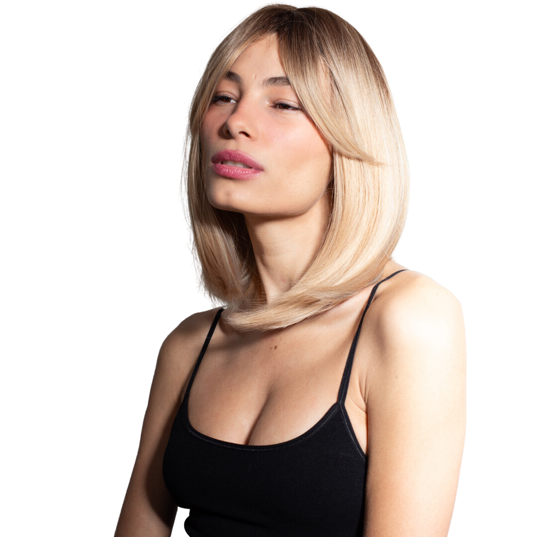 Short Natural Blonde Hair with Bangs for Women - Lara