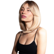 Short Natural Blonde Hair with Bangs for Women - Lara