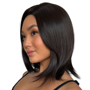 Short Straight Dark Brown Black Hair for Women - Bianca