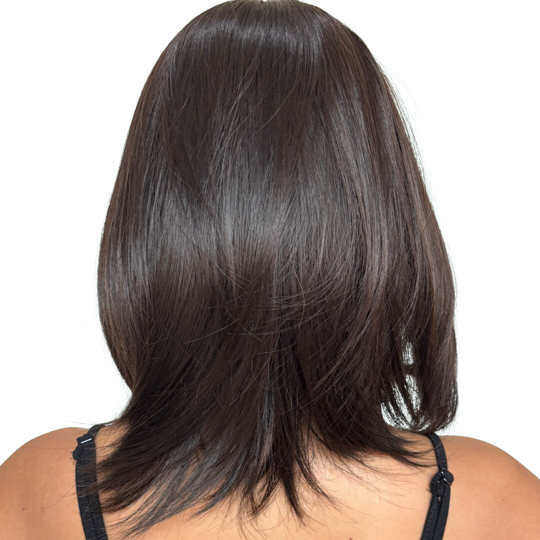 Short Straight Dark Brown Black Hair for Women - Bianca